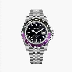 Nh35 Seiko cơ khí tự động phong trào GMT xem tính năng phát sáng sửa đổi Diver Quay số đường kính 40mm thép không gỉ - Product Image 4