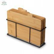 Bamboo Cutting Board <b>Set</b> 3 Piece Rectangular Kitchen Chopping Blocks Organic Bamboo Material - Product Image 4