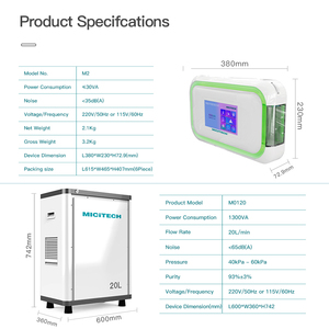 MICiTECH, uso a gran altitud, alta pureza, bajo consumo de energía, lista de precios de viaje, concentrador de 30ltr, oxígeno hiperbárico - Product Image 4