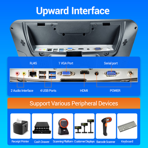 Máy Tính Tiền Đăng Ký Hệ Thống Pos Thức Ăn Nhanh Dành Cho Doanh Nghiệp Nhỏ Với Hồ Sơ Bán Hàng 15 Inch Windows All In One Caisse - Product Image 3