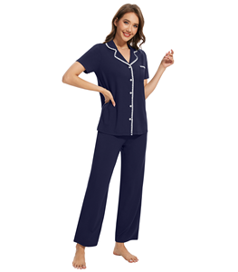 Conjunto de Pijama para Mujer, Envío Inmediato, Liquidación, Precio Bajo, Ropa de Dormir de Bambú, Se Aceptan Pedidos de una Sola Pieza, Envío No Incluido - Product Image 3