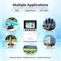 Contrôleur de pompe pour pompe à eau monophasée, démarrage et arrêt intelligents, 220V 0,37-3KW, protection contre la marche à sec