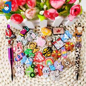 Cuentas focales de silicona para morder para bebé, mezcla de formas de animales, sin Bpa, personalizadas, para bolígrafos, DIY, fabricación de pulseras para bebé - Product Image 5