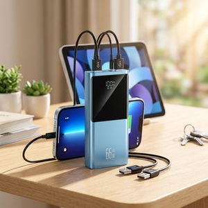 Vente flash - Powerbank portable 10000mAh 22.5W avec chargeur rapide PD, écran LED, charge sans fil, ultra fin, batterie Li-polymère rechargeable - Product Image 2