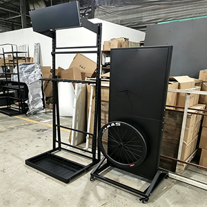 Présentoir sur pied en métal personnalisé pour roues de <span class=keywords><strong>vélo</strong></span>, support commercial pour jantes de <span class=keywords><strong>vélo</strong></span> pour magasins de détail - Product Image 1