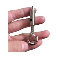 Pince réglable en laiton acier cuivre PVC câble métallique crochet en acier nickelé images suspendues éclairage poinçon traitement inclus