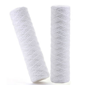 5 micron 20inch 40inch thép không gỉ thấm bông Polypropylene PP sợi xoắn ốc vết thương Cartridge lọc nước - Product Image 1