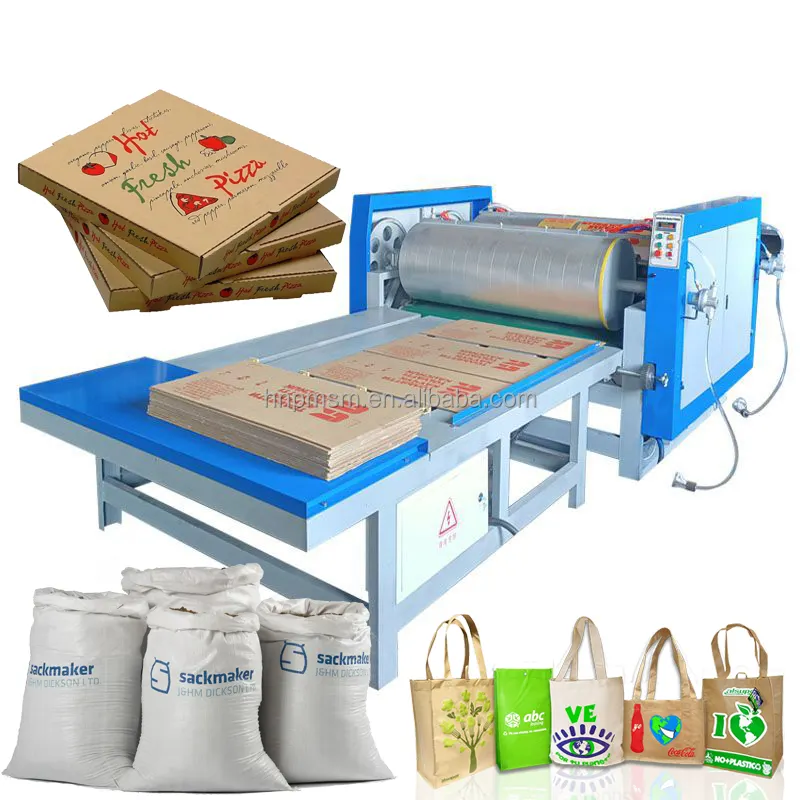 Impresora de bolsas de papel, máquina de impresión en Offset de tarjetas de plástico de alta calidad, bolsas de yute, máquina de impresión flexográfica