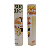 Emballage de sushi simple et élégant en forme de cylindre, tube en papier écologique et durable, vente directe d'usine