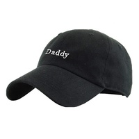 Alta calidad 100% algodón Polo estilo papá bordado clásico rojo personalizado lavado papá sombreros