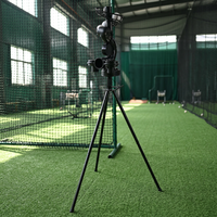 Machine de lancer de baseball à double roue, vitesse réglable, lanceur d'entraînement individuel pour la pratique à domicile et l'entraînement au cricket