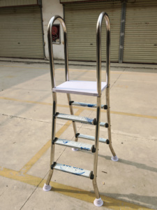 บันไดสระว่ายน้ำ อุปกรณ์สระว่ายน้ำเป่าลม บันไดสระว่ายน้ำเหล็กสำหรับขาย เด็กและผู้ใหญ่ - Product Image 2