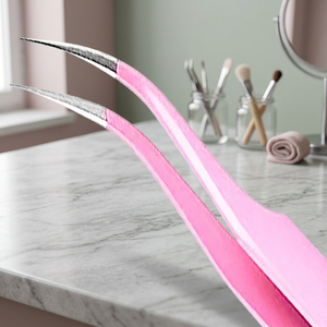 ASAP – Nouvel ensemble de pinces à épiler de précision en acier inoxydable durable, applicateur à angle de 45 degrés pour faux cils et sourcils - Product Image 1