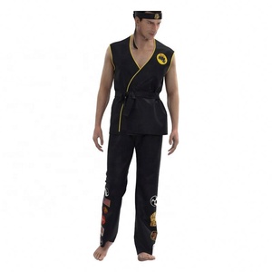 Tenue d'arts martiaux de qualité supérieure pour homme, uniforme <span class=keywords><strong>Cobra</strong></span> Kai noir, idéal pour Halloween, vente en gros à prix abordable - Product Image 2