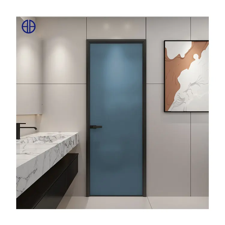 Estilos Modernos Personalizados Home Kitchen Alumínio Porta De Vidro Slim Swing Casement Doors