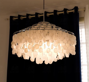 Pháp ánh sáng sang trọng ốc xà cừ gió Chime Chandelier-Cầu thang thanh lịch & phòng khách trang trí với bầu không khí lãng mạn - Product Image 6