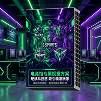 Boîte à lumière LED E-Sports, logo de jeu personnalisé, enseigne murale pour cybercafé et salle de jeux