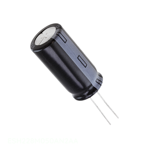 Condensateur à traversée radiale 2200 µF 20 % 50 V, canal fabricant, ESH228M050AN2AA, en aluminium - Product Image 1