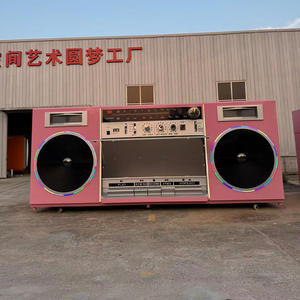 Chariot de restauration mobile rétro, modèle TV, vente de café, crème, voiture, point de vue panoramique, chariot de restauration - Product Image 5