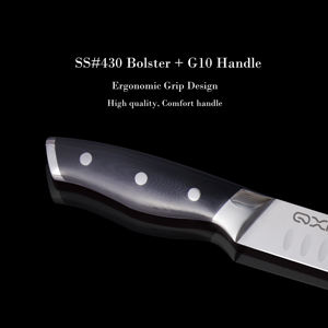 <span class=keywords><strong>Cuchillo</strong></span> <span class=keywords><strong>profesional</strong></span> de cocina de acero inoxidable 5Cr15MoV, 9 pulgadas, para tallar carne, jamón, con mango G10 - Product Image 4