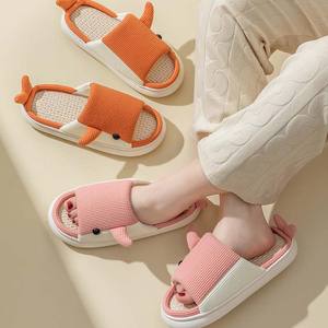 Familie Ouder-Kind Indoor Vrouwelijke <span class=keywords><strong>Slippers</strong></span> Open Teen Glijbanen Lente Herfst <span class=keywords><strong>Slippers</strong></span> Schattige Dolfijn <span class=keywords><strong>Slippers</strong></span> Dieren Patronen - Product Image 5