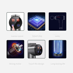 Nuevas tendencias Producto Fuerte Potencia 99 Velocidad Masajeador de músculos corporales eléctrico Pistola de masaje de percusión vibratoria Masajeador corporal - Product Image 4