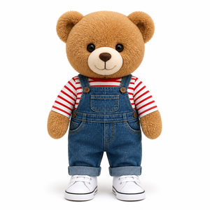 Ours en peluche personnalisé Jouets en peluche PP coton rempli personnalisé avec des vêtements et des logos en peluche longue - Product Image 5