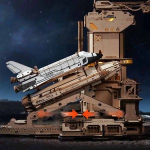 Robotime Rokr US Warehouse DIY Wood Crafts Gifts LKA02 <strong>Space</strong> Shuttle Model Kit 3D Wooden <strong>Puzzles</strong> - Product Image 6