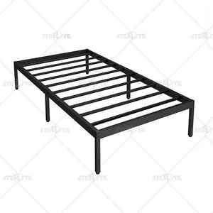 <span class=keywords><strong>Salvaspazio</strong></span> ferro metallo struttura letto singolo KD camera da letto Hotel portatile singolo formato acciaio letto con armadio di stoccaggio inferiore - Product Image 5