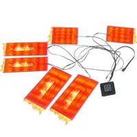 Personalizada de fábrica 5V Bateria USB Almofadas de Aquecimento Elétrico de Aquecimento Jaqueta Colete De Fibra De Carbono Elemento de Aquecimento