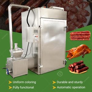 Fumoir à viande électrique automatique Gondor 1100W en acier inoxydable avec pompe à moteur et roulement, grande capacité pour dinde et poisson - Product Image 2