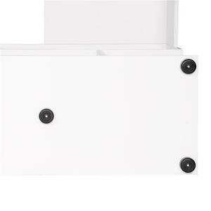 Bureau de travail moderne convertible en panneaux de bois pour villa, table d'ordinateur et d'écriture <span class=keywords><strong>DECOHOME</strong></span> HF-CT055, livré en kit - Product Image 4