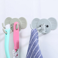 CXT590 crochet auto-adhésif éléphant multifonctionnel, crochet mural de cuisine, crochet sans clou, crochet de salle de bain créatif mignon