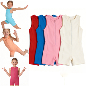 Nouvel Arrivage Vente en Gros Ensemble de Vêtements de Sport Sans Manches en Nylon à Séchage Rapide pour Enfants Filles Tenues Multicolores Ensemble de Yoga pour Enfants - Product Image 1