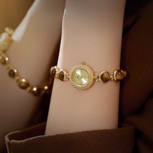 Reloj BS Bee Sister FA1805 de Piedra Ojo de Tigre Natural, Color Mela, Diseño Francés, Personalizable, de Alta Gama, Vintage, Individualmente 2026 - Product Image 2