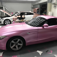 Film de protection pour voiture PET TPU Cast CPU auto-réparant, auto-cicatrisant, effet perle, métallisé satiné, rose, rouleau complet 1.52x16M/5x55FT, autocollants pour voiture