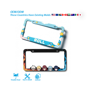 Marco de Matrícula de <span class=keywords><strong>Anime</strong></span> Personalizado Diseño de Marco de Matrícula de Coche - Product Image 1