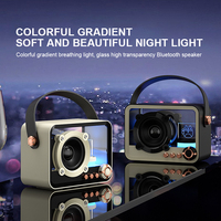 Système audio stéréo portable d'extérieur avec éclairage LED RVB, étanche, pour caisson de basses Bluetooth, haut-parleur puissant, sortie 5W
