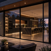 Meubles de cuisine modulaires modernes sur mesure en bois massif, panneaux MDF mélaminés, îlot de cuisine de luxe pour la maison
