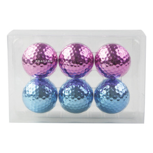 ลูกกอล์ฟพิมพ์โลโก้ตามสั่ง ชุบทอง <span class=keywords><strong>2</strong></span> ชั้น สำหรับฝึกซ้อมวงสวิง ออกกำลังกายกลางแจ้ง สีสันสดใส - Product Image 6