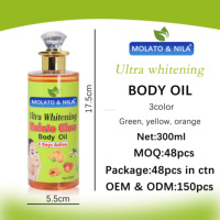 Huile Corporelle Hydratante et Éclaircissante Anti-Âge Fraîche OEM MOLATA NILA Essentielle avec Vitamine E et Acide Hyaluronique