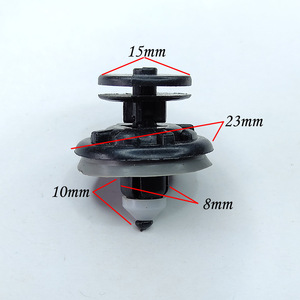 Rivets en plastique pour voiture, 15 mm, 23 mm, 10 mm, 8 mm, pour la réparation et le remplacement des panneaux de porte de voiture - Product Image 1