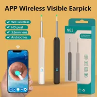 Limpiador de Oídos Visual Inalámbrico con Conexión WiFi, Cámara HD, Recargable por USB-C, Otoscopio Portátil para Limpieza de Cera de Oídos en el Hogar