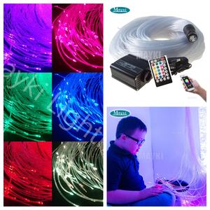 Kits de Iluminação Sensorial de Fibra Óptica que Mudam de Cor, Kit de Iluminação Sensorial UV para Estimulação Visual em Autismo - Product Image 2