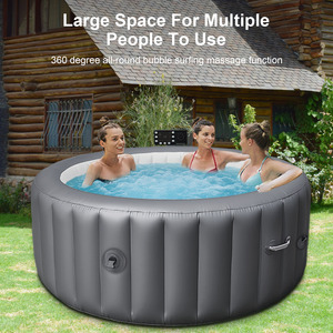 <span class=keywords><strong>Spa</strong></span> <span class=keywords><strong>gonflable</strong></span> pour 2-3 personnes, idéal pour les fêtes de famille en plein air dans le jardin, relaxation avec système de massage à bulles et lumières LED - Product Image 2