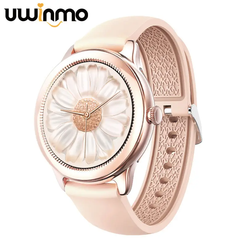 2022 new women's fashion round screen smart watch B8Pro touch step heart rate detection message prompt sports Bracelet