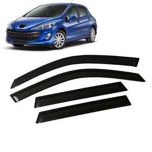 Accessoires de Déflecteur d'Air Latéral de Fenêtre de Voiture pour PEUGEOT <span class=keywords><strong>308</strong></span> 2007-2021, Protection Contre le <span class=keywords><strong>Soleil</strong></span> et la Pluie - Product Image 1