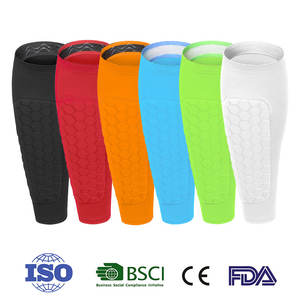 Baseball boxe Kickboxing <span class=keywords><strong>Shin</strong></span> Splint Support Football Protège-tibias Coussinets de compression avec coussinets en nid d'abeille pour enfants et jeunes - Product Image 2