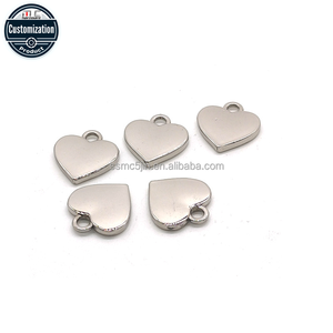 مصنع الجملة سبائك الزنك قلادة قلادة تصميم ثقب واحد مع الحب علامة القلب لصنع المجوهرات ديي المواد المعدنية - Product Image 4
