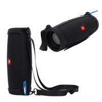 Housse de protection en silicone souple pour haut-parleur de voyage extérieur pour JBL Charge 4 avec bandoulière